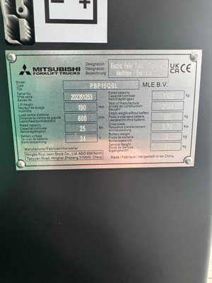 Transpalette électrique Mitsubishi PBP15QBL